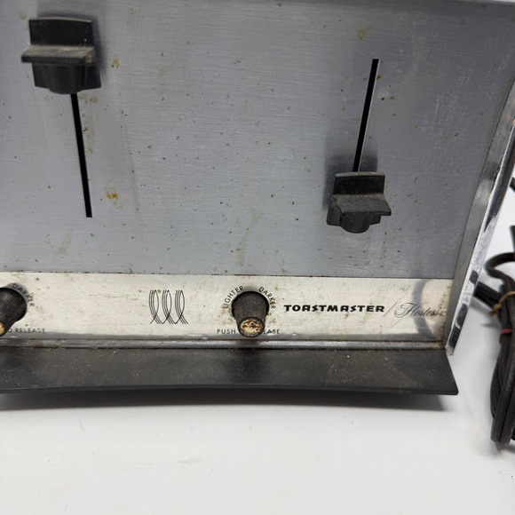 Vintage Toastmaster Hostess Automatic Toaster Chrome Retro  parts only - Picture 2 of 11